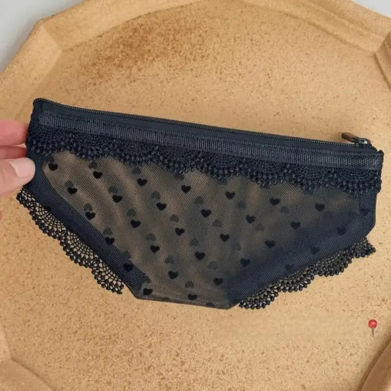 pochette de rangement en maille tendance pour cosmétiques, maquillage, bijoux, écouteurs et clés, décorative avec fermeture éclair