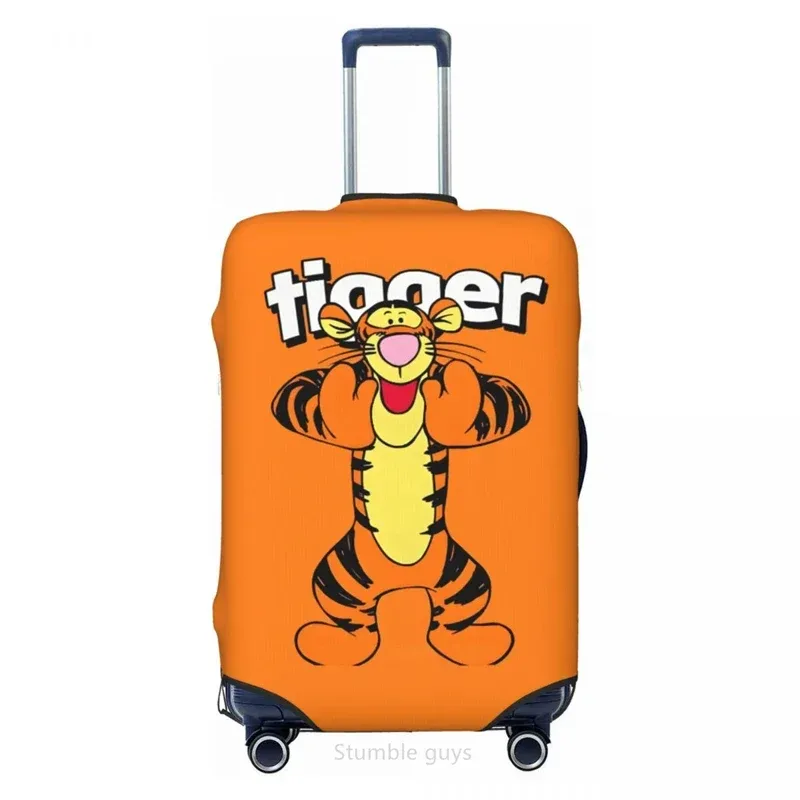 housse de valise élastique universelle, imprimé tiggers, pour bagages de 18 à 32 pouces, anti-poussière, anti-rayures, lavable, accessoire de voyage essentiel