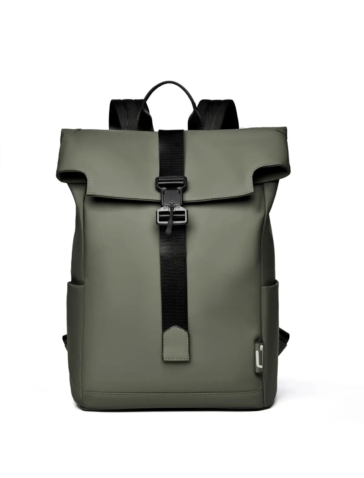 sac à dos à rabat imperméable, grande capacité, décontracté, pour ordinateur portable, idéal pour les affaires, l'école, les trajets quotidiens, les étudiants et le bureau.