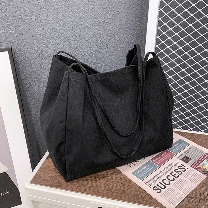 sac à main d'épicerie en toile de grande capacité pour femmes, fourre-tout décontracté de haute qualité, écologique et réutilisable, sacs à bandoulière de voyage, pochette quotidienne