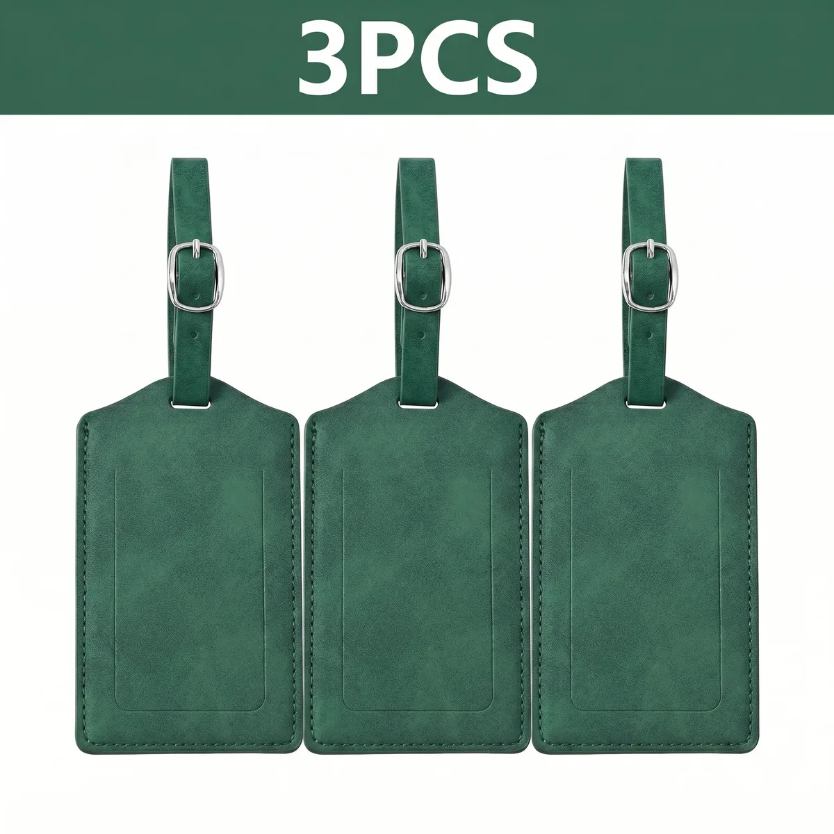 étiquette de bagage en cuir pu, 3/5/8 pièces, boucle métallique réglable, étanche, anti-perte, pour sac à dos, sac de golf