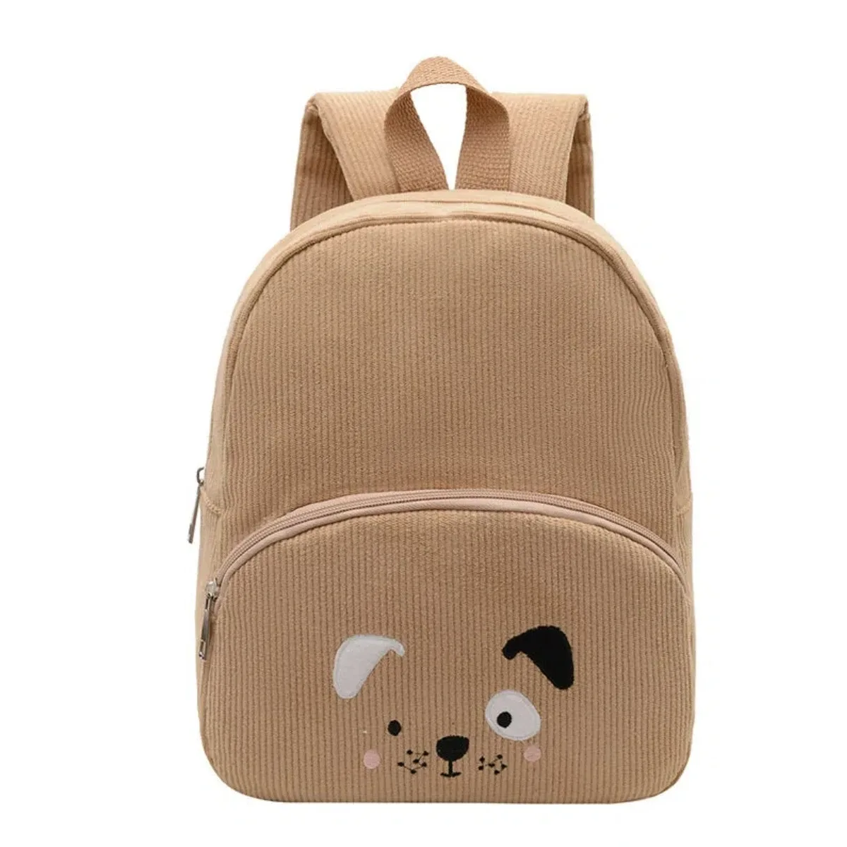 sac à dos de maternelle en velours côtelé, broderie mignonne, nom personnalisé, cartable pour filles et garçons, idéal pour l'école, les voyages quotidiens, cadeau adorable pour enfants.