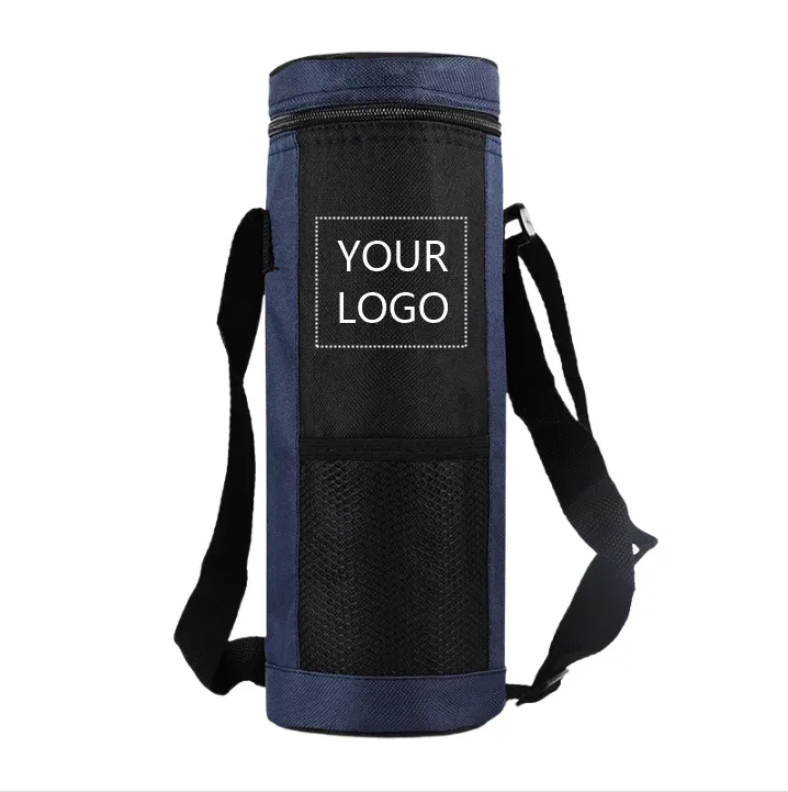sac de glace oxford personnalisé, sac de rangement portable étanche isolé et pour bouteille d'eau froide, adapté aux voyages, camping et randonnée