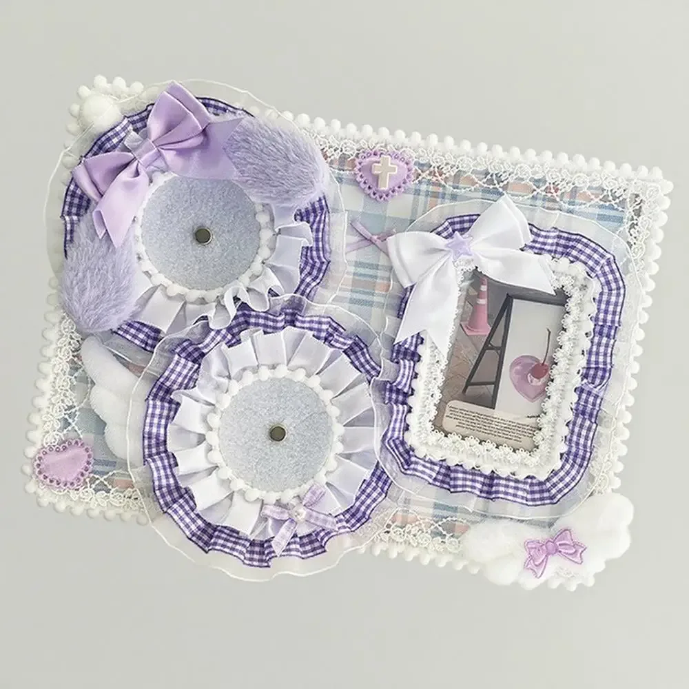ita sac broche badge organisateur à la main dentelle plaque arrière badge affichage insérer conseil de rangement cosplay ita sac accessoires décor