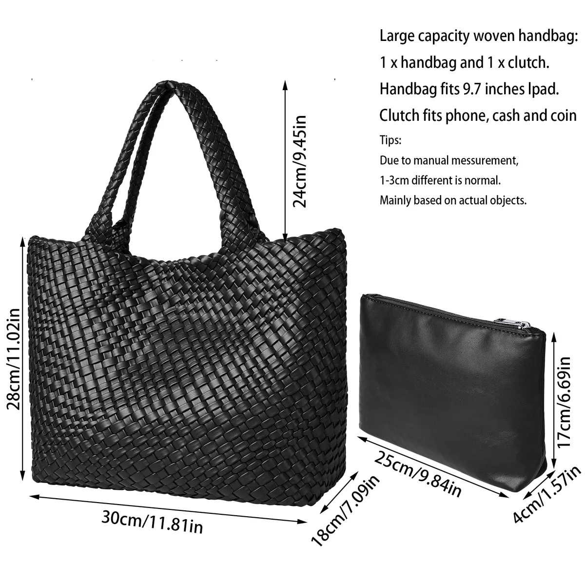 sac fourre-tout tissé pour femme, sacs à main à bandoulière en cuir végétalien, fourre-tout de plage d'été à la mode, grands fourre-tout de voyage