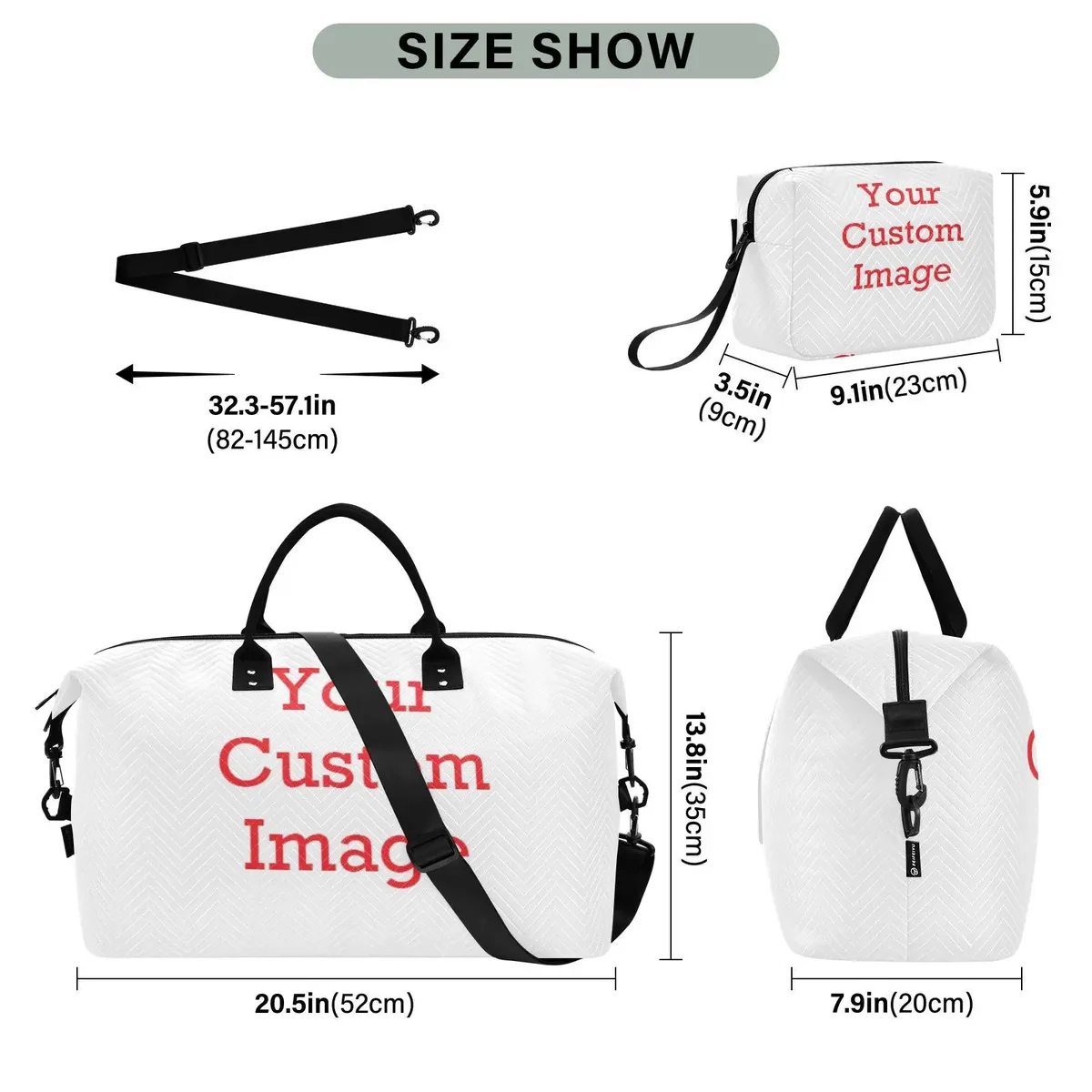 sacs de week-end pour femmes, avec motifs personnalisés, grand sac de voyage pour la nuit, sac de sport, sac de voyage, sac à main pour les voyages d'affaires et la salle de sport.