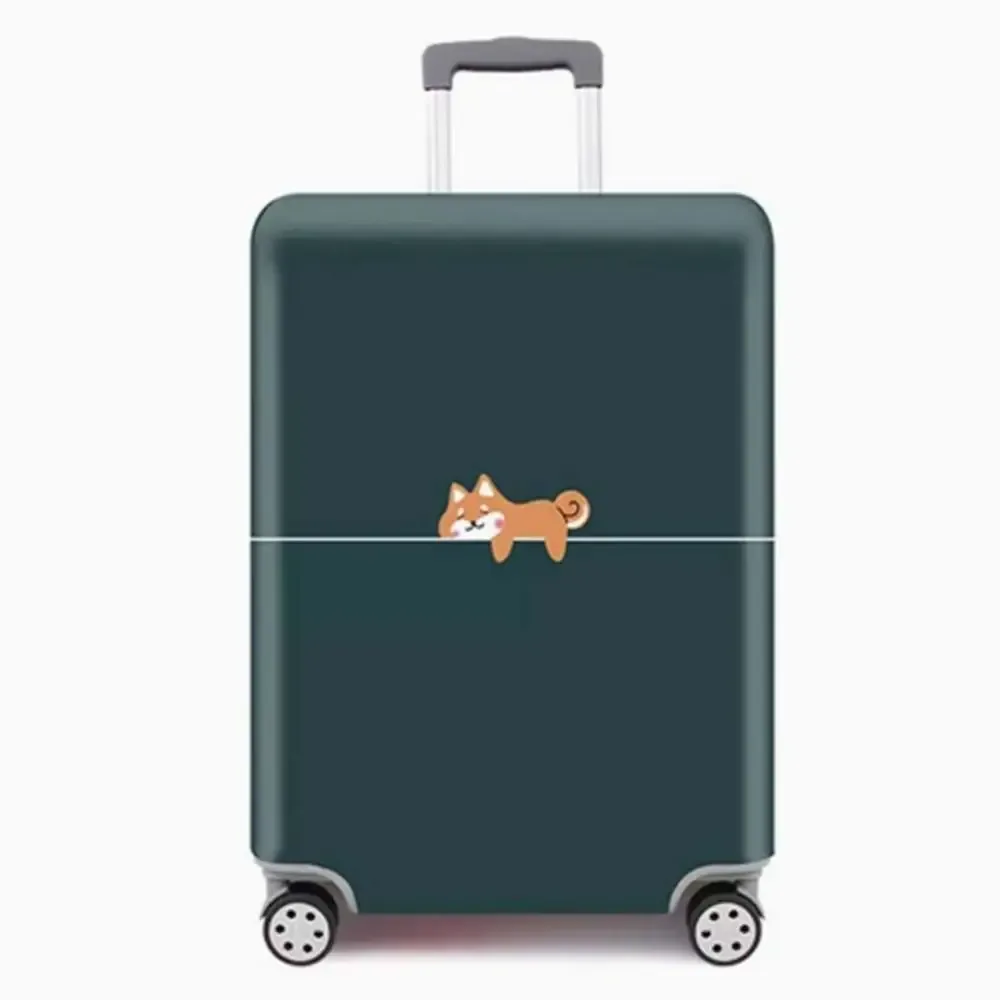 housse de protection anti-rayures pour bagages, anti-poussière, antivol, housse de valise élastique avec motif animal mignon, accessoires de voyage