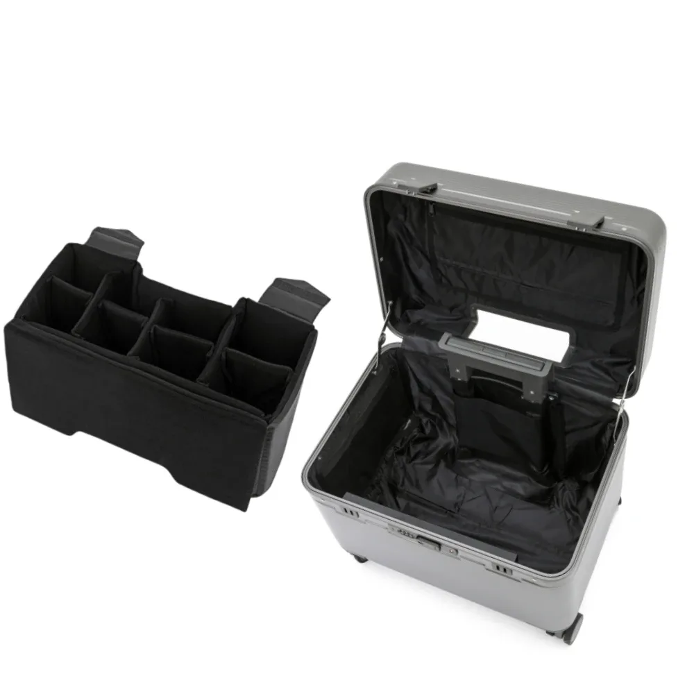 valise de voyage à ouverture supérieure 18/20 pouces, boîtier de chariot d'embarquement avec cadre en alliage d'aluminium, bagages roulants pc + matériau abs