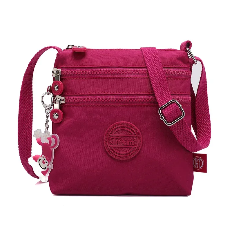sac à bandoulière en nylon imperméable pour femme, sac à main initié, sacs de messager, cartable de voyage léger pour fille, livres de poche
