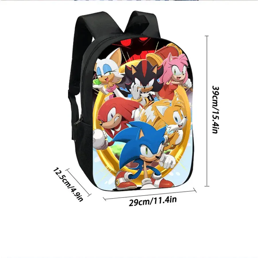 ensemble de 3 sacs à dos de dessin animé soo-nn-ic, comprenant un sac bandoulière et une trousse à crayons, unisexe, adapté aux garçons et aux filles âgés de 5 à 10 ans.