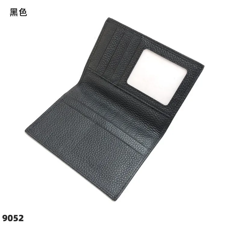 portefeuille porte-passeport personnalisé en cuir, sac à documents de grande capacité pour hommes et femmes, couverture de passeport en cuir pratique