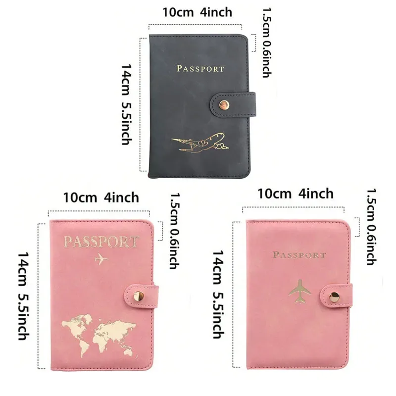 porte-passeport de voyage, organisateur, portefeuille de cartes de crédit pour hommes/femmes, mallette de rangement d'accessoires de voyage essentiels