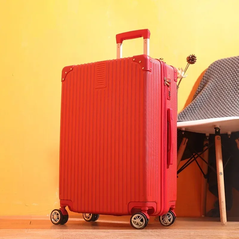 valise rétro personnalisable avec logo, bagage de voyage 20 pouces, bagage cabine en plastique abs, fabriqué en chine continentale