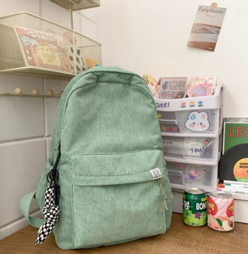 sac à dos personnalisé de grande capacité avec nom personnalisé, sac d'ordinateur de voyage de loisirs pour étudiants, sac en velours côtelé solide pour documents