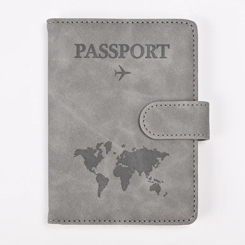 couvertures de passeport pour femmes et hommes, porte-passeport avec lettres imprimées, clips pour billets de vol, porte-carte de crédit bancaire, organisateur de voyage pour passeport