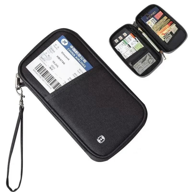 Portefeuille porte-passeport Homefish Family avec protection RFID, organisateur de documents de voyage, étui pour cartes de crédit, accessoires de voyage pour hommes et femmes.