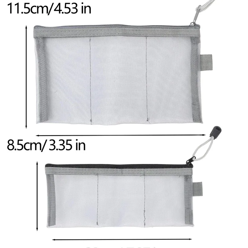 sac de rangement portable en maille pour voyage, pochette de transport pour câbles de données, sac multifonctionnel à trois compartiments pour bijoux, accessoires, cosmétiques et cartes