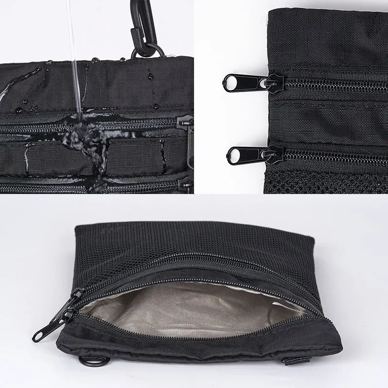 portefeuille de passeport de voyage anti-vol rfid, étui pour cartes en nylon, sac de rangement de documents de téléphone, sac à bandoulière léger
