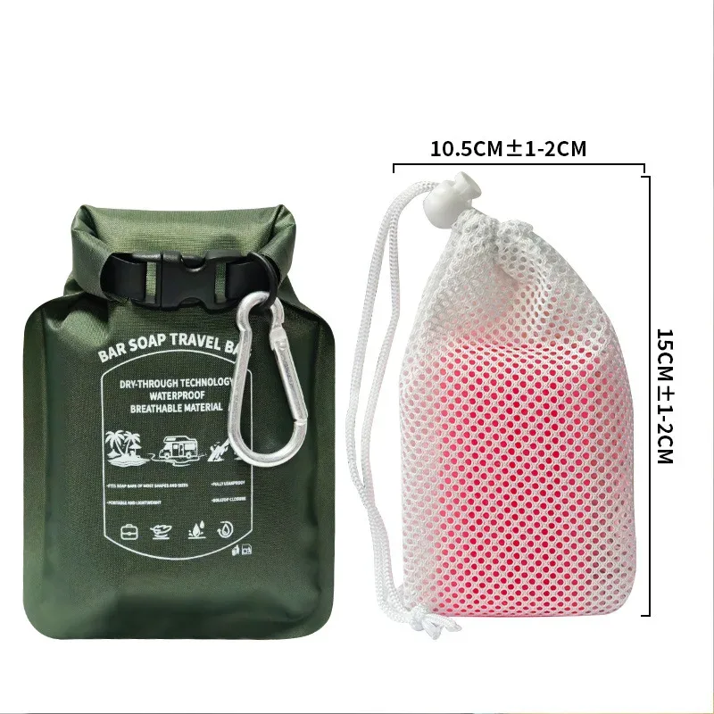 sac à savon de voyage portable imperméable, sac de rangement multifonction pour savon, pour voyages d'affaires, articles de toilette d'hôtel, sac en nylon séparé