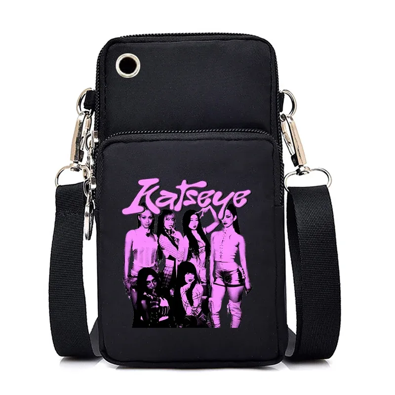 sacs à bandoulière vintage katseye hip hop pour femmes et hommes, mini sacs pour téléphone portable katseye pour filles et garçons, nouveaux sacs à main, sacs bandoulière, cadeaux