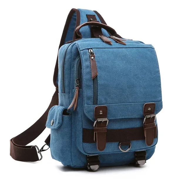 sac à dos en toile pour homme et femme, sacoche de voyage multifonctionnelle
