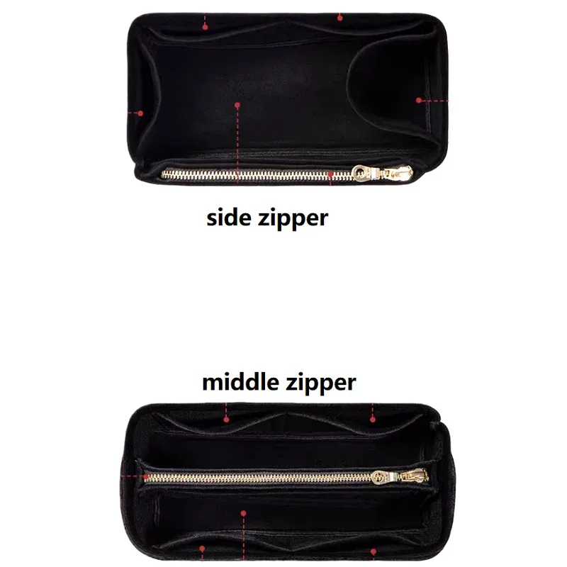 organisateur de sac en feutre couleur personnalisée pour sac de voyage lv city keepall 25 nano xs - accessoire pour bagages et sacs