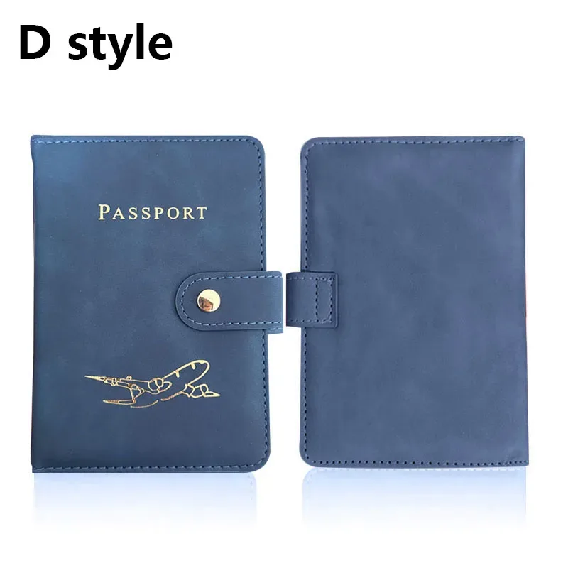 étui porte-passeport en cuir pour essentiels de voyage, portefeuille cartes de crédit, housse de passeport pour femme/homme avec boucle