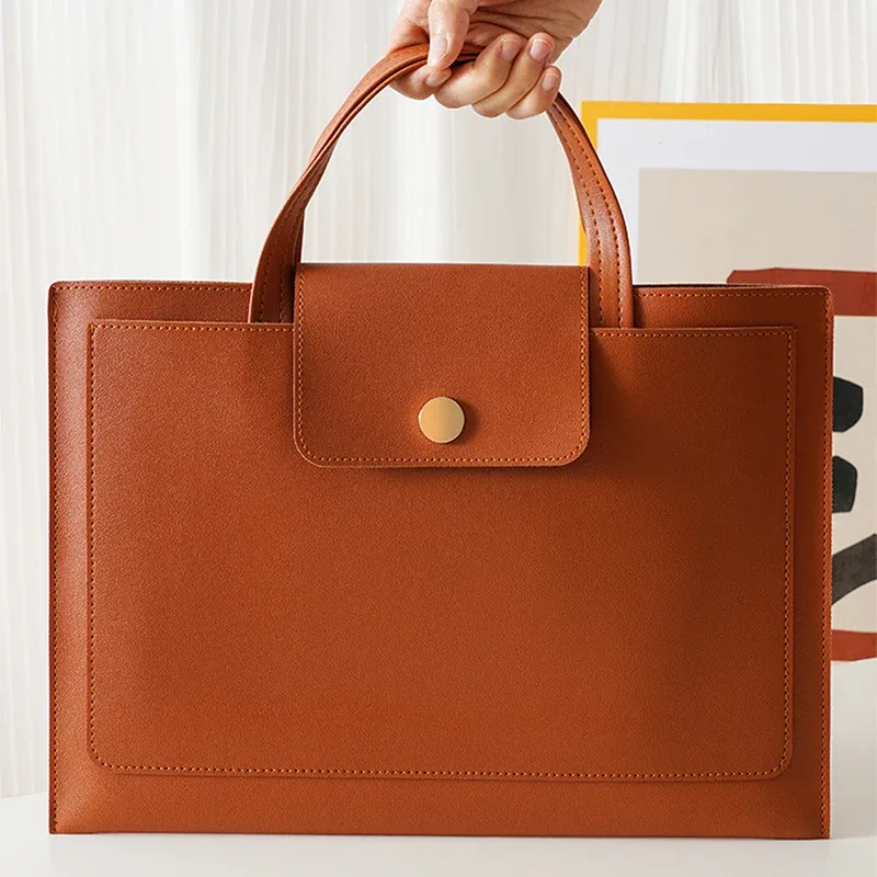 porte-documents de luxe portable de grande capacité, nom personnalisé, sac à documents en papier a4, mode femme d'affaires, pochette d'ordinateur 13 pouces, fourre-tout