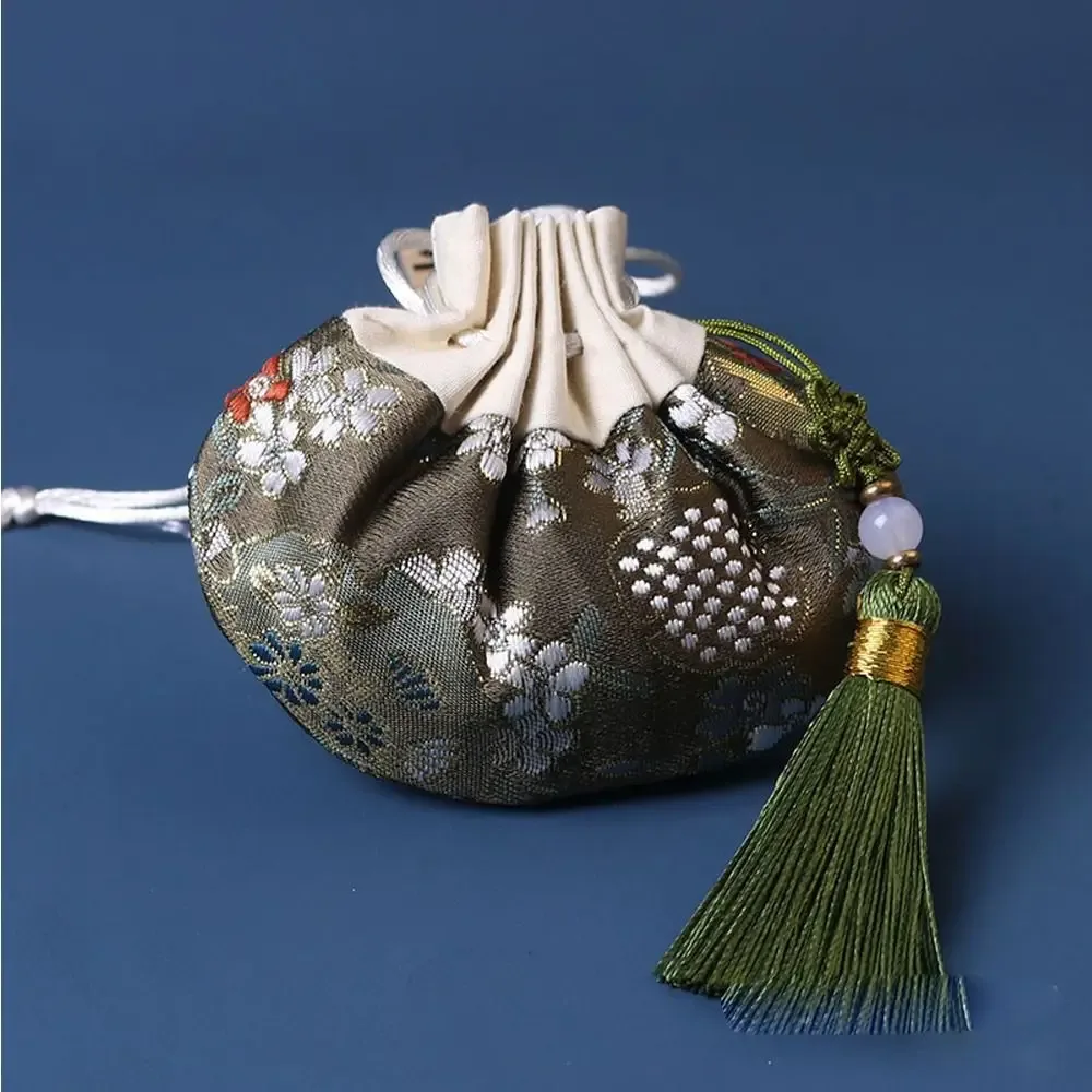 poudres de style chinois pour femmes, sac à main vauxhall africet, sac de rangement de bijoux à pampilles, gril de broderie multicolore, proximité, wstring
