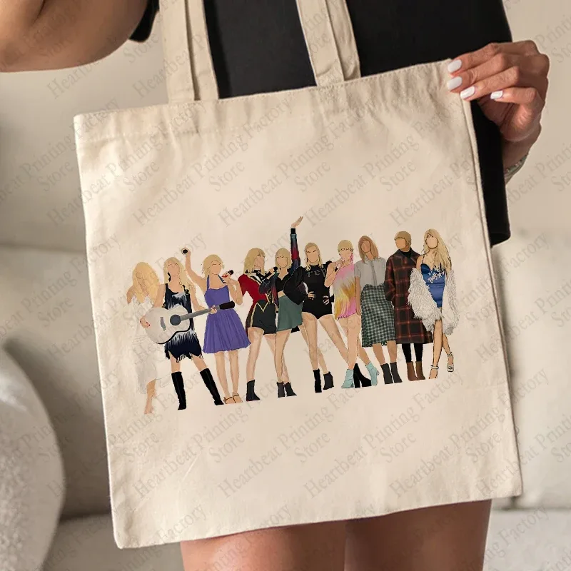 the eras tour tote bag, album music lover, ts merch canvas, shopping bags, initiated bag, christmas birthday gift for swiftie