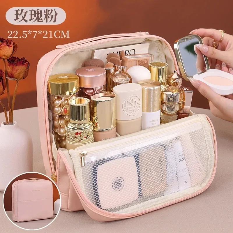 sac de voyage portable et étanche pour articles de toilette, trousse de rangement pour outils cosmétiques, organisateur de maquillage pour femmes