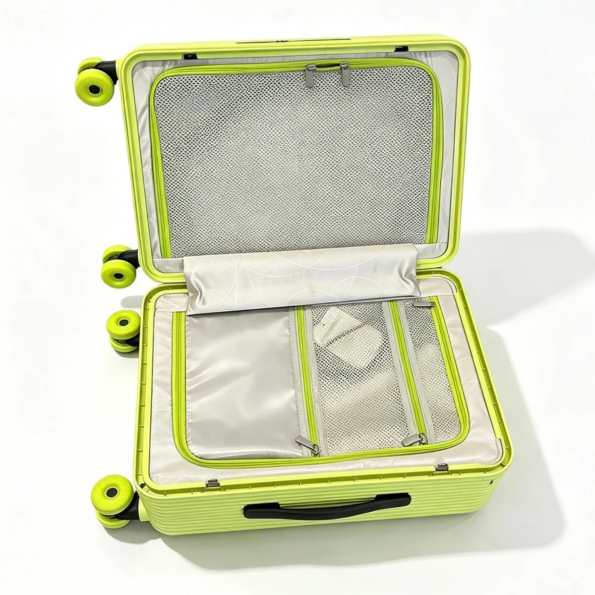 valise de voyage multi-couleurs tendance en polycarbonate rigide 20 pouces, bagage cabine pour femme, à roulettes, avec poignée large, compatible tsa