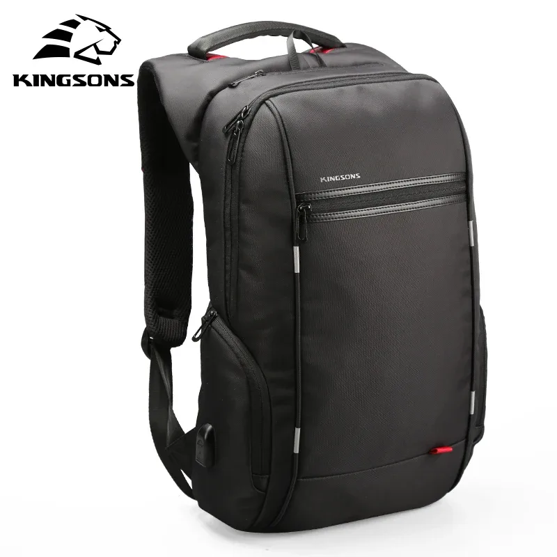 kingsons hommes sacs à dos 15 ''17'' sac à dos pour ordinateur portable usb chargeur sac antivol sac à dos pour adolescent mode homme voyage