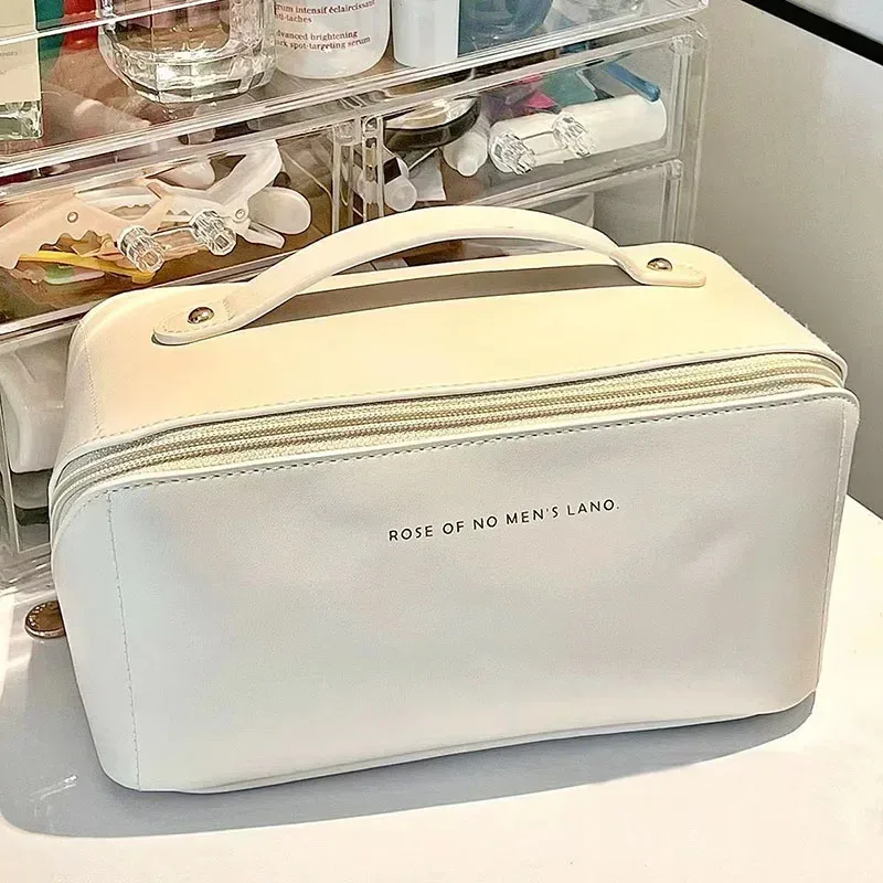 organisateur de maquillage, trousse de toilette féminine, trousse de maquillage, pochette de rangement, boîte de luxe pour dames, trousse à cosmétiques, sac de rangement pour voyage à fermeture éclair