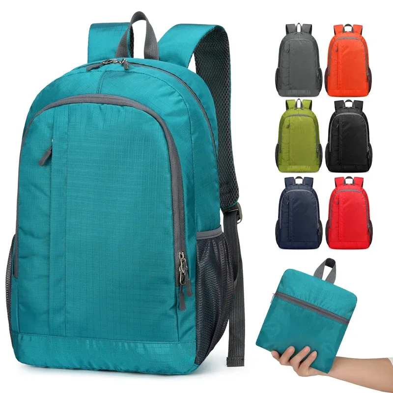 sac à dos de rangement léger, sac à dos de sports de plein air, sac à dos pliable, sac à dos de voyage de loisirs pour hommes et femmes