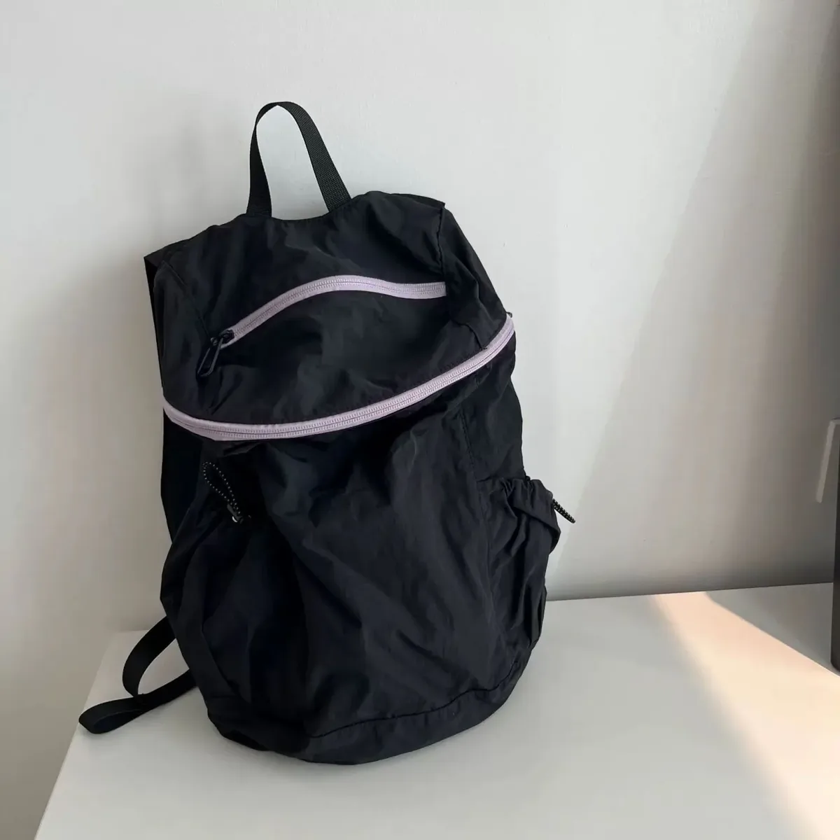 sac à dos en nylon ultraléger pour femme, grande capacité, coréen, simple, unisexe