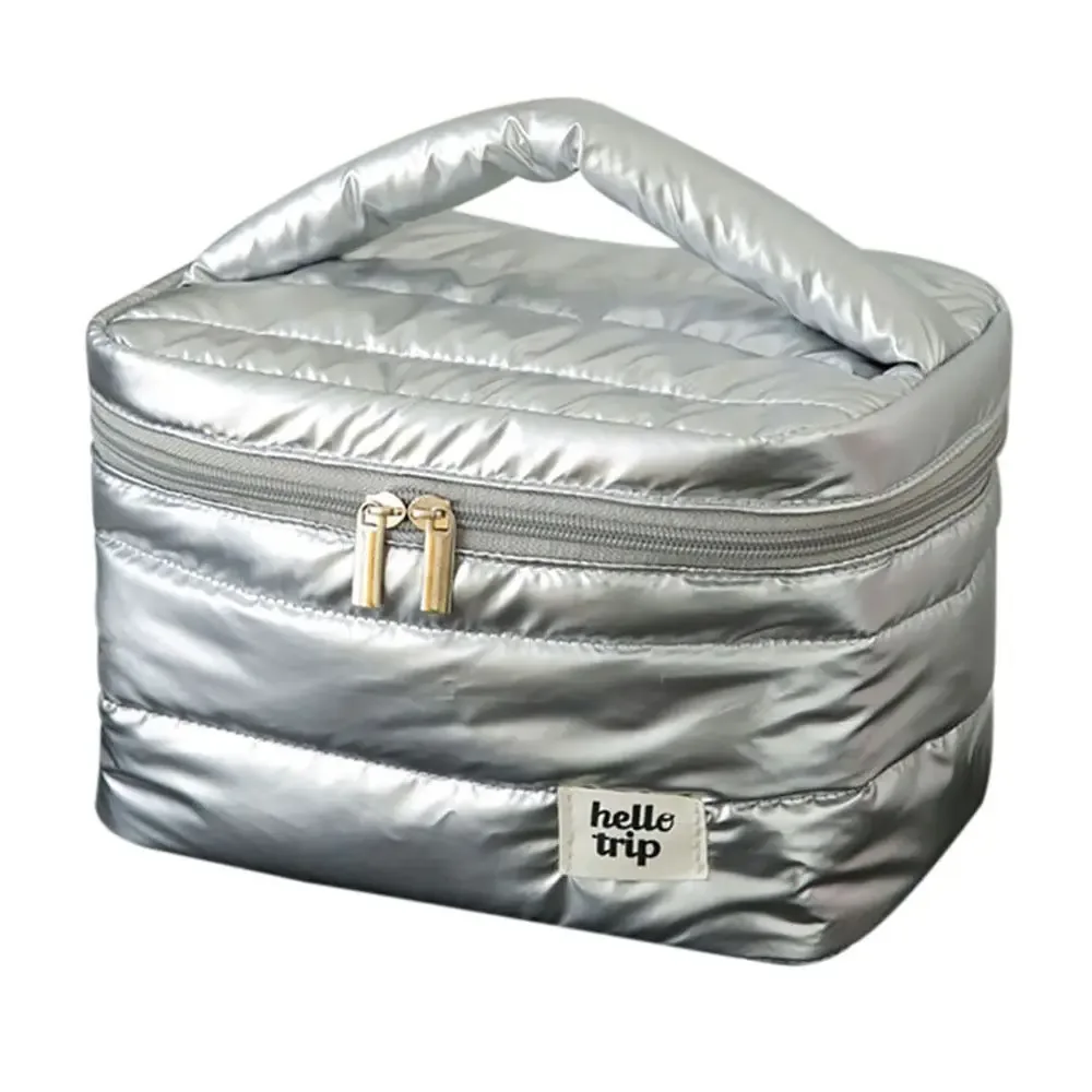 sac de maquillage grande capacité tendance, organisateur de voyage portable, trousse de toilette multifonctionnelle