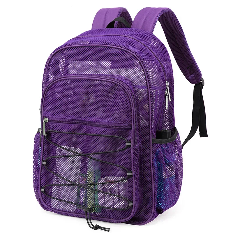 sac à dos d'été pour hommes, sac à deux épaules en maille respirante, cartable de loisirs et de sport pour étudiants, sacs à dos de voyage de grande capacité