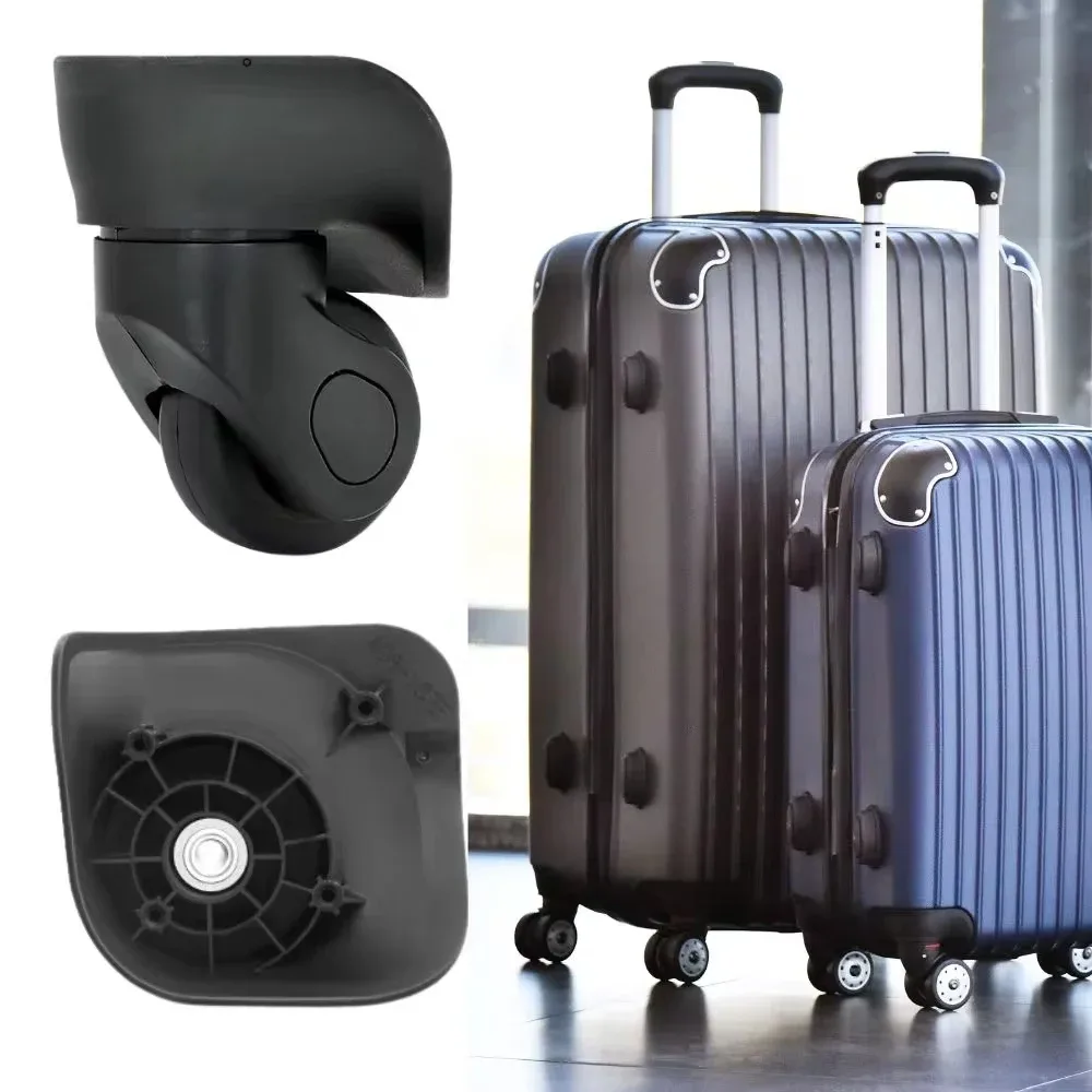 roues bagage caoutchouc silencieuses robustes design ergonomique paire anneau central antidérapant ondulé usage voyage