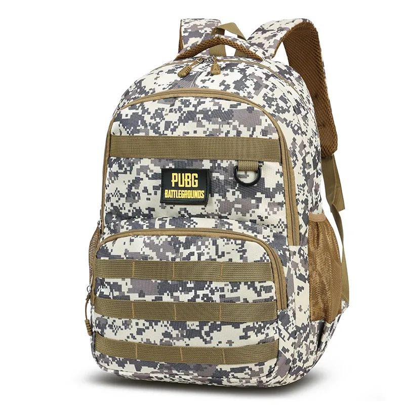 camsolomon-sac à dos dulbackpack pour homme, grande capacité, style pubg extérieur, sac d'école de voyage étanche, multifonctionnel pour 03/us