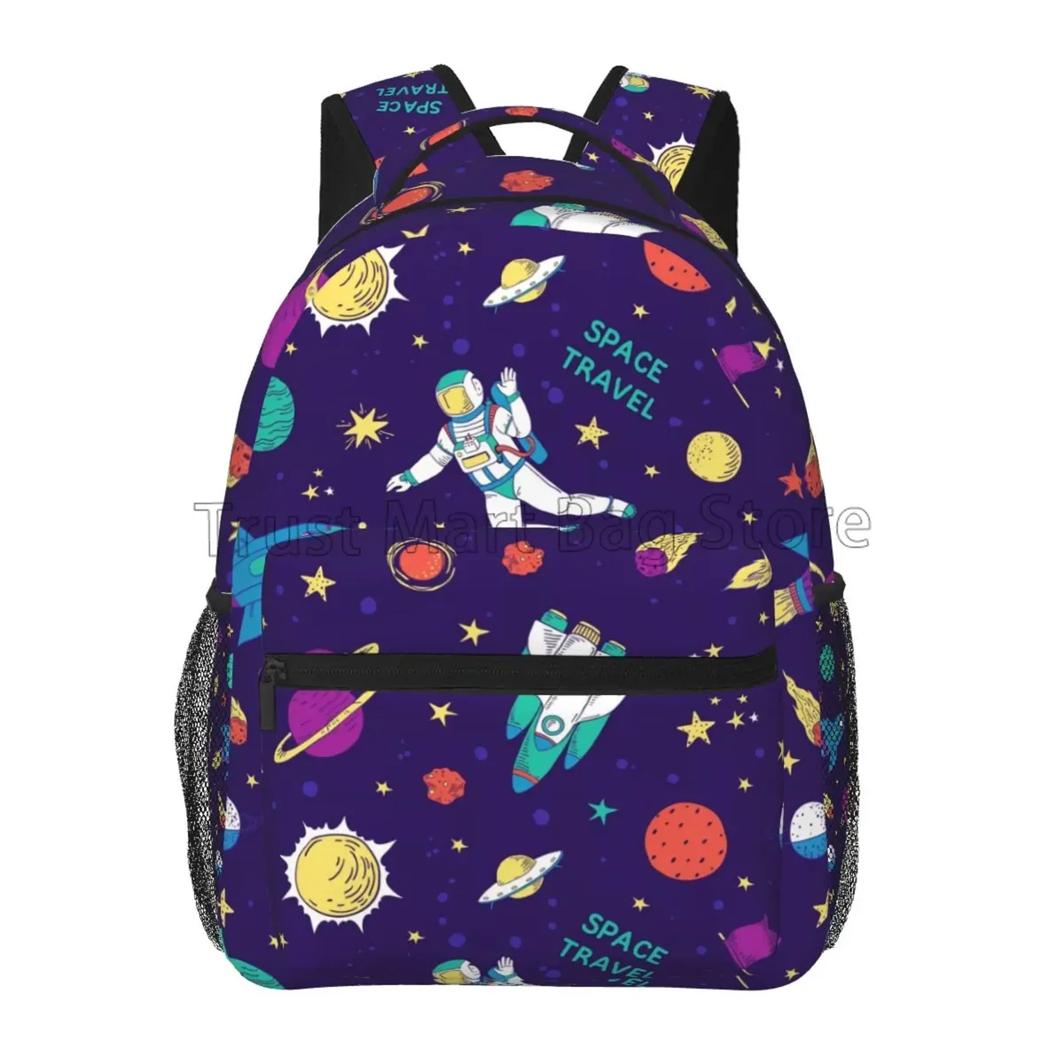 sacs d'école à motif planète spatiale pour tout-petits, pour garçons et filles, jolis sacs à dos de voyage unisexe, sac à dos souple pour ordinateur portable