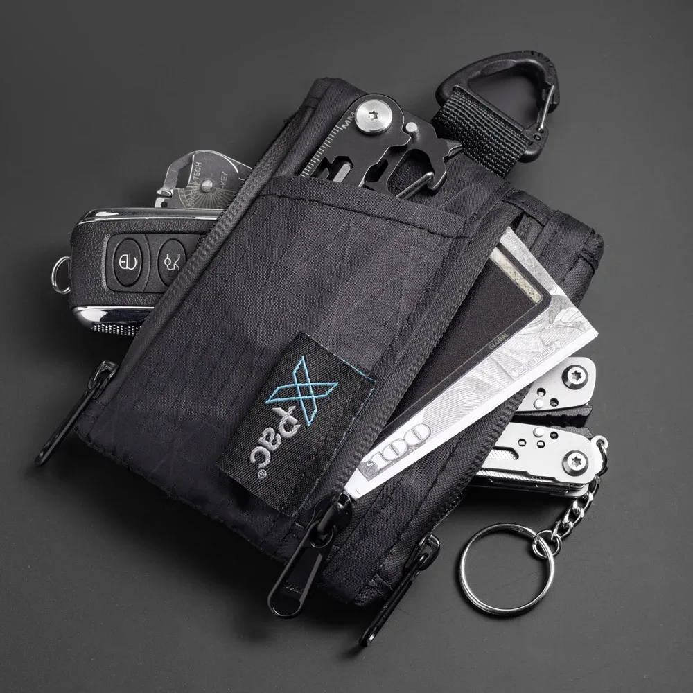edc 5 poches multi pochette x-pac portefeuille petit porte-clés pochette pour pièces de monnaie avec fermeture éclair ykk edc organisateur de poche pochette utilitaire pour cartes