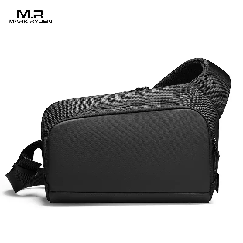 sac à bandoulière étanche noir de qualité supérieure pour hommes, sacoche magnétique légère et minimaliste, sac à bandoulière