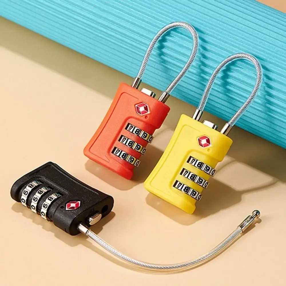 nouveau serrure à code douanier tsa pour bagages de voyage mot de passe serrure modifiable cadenas de conception de couleur contrastée