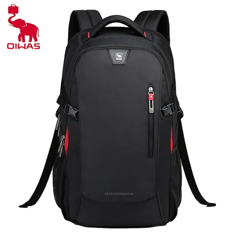 oiwas-sacs d'école en nylon imperméables pour adolescents, sacs à dos pour ordinateur portable de 14 pouces, sac à dos décontracté lancé, sac à dos de voyage pour hommes, 29l