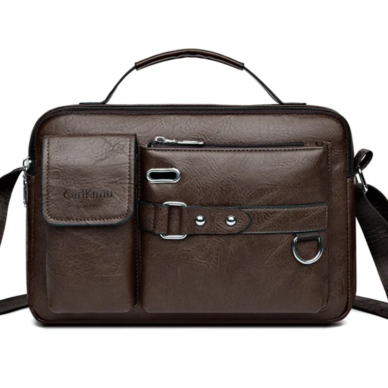 sac messager rétro pour hommes avec conception étanche, mallette pour ordinateur portable de grande capacité pour le travail de bureau, les voyages et l'école