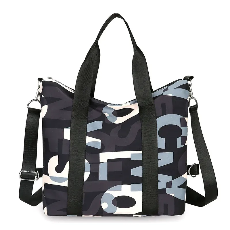 sac à main tendance en nylon pour femmes, grande capacité, sacs à bandoulière, fourre-tout en tissu oxford, sacs à main de voyage en plein air