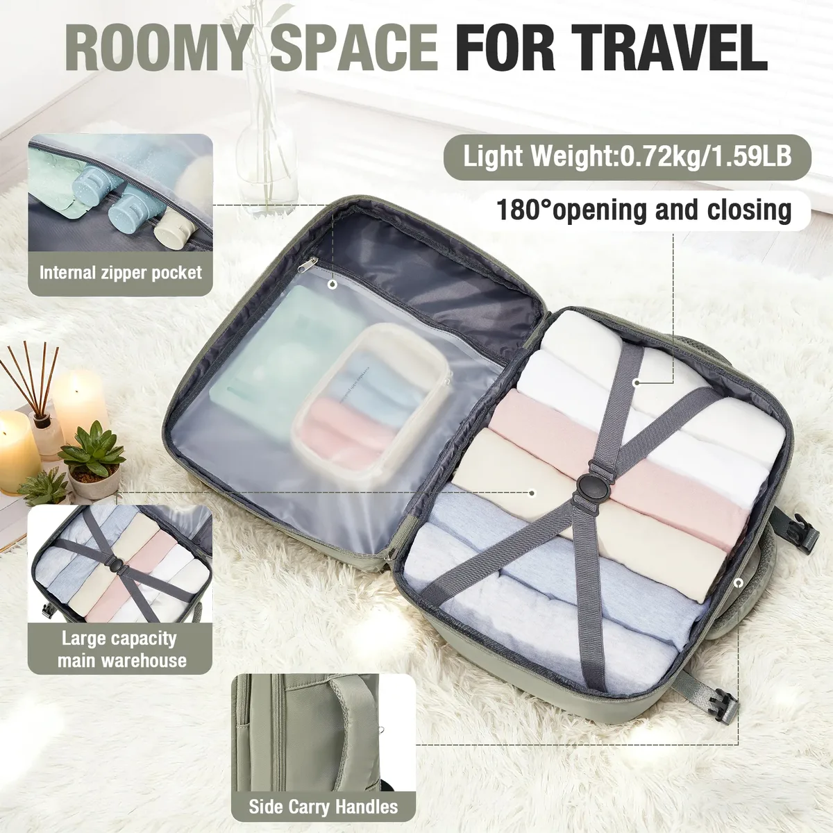 sac à dos de voyage pour avion 40x30x20, sac à dos ryanair pour ordinateur portable, bagage à main, sac à dos de voyage portable pour femmes et hommes