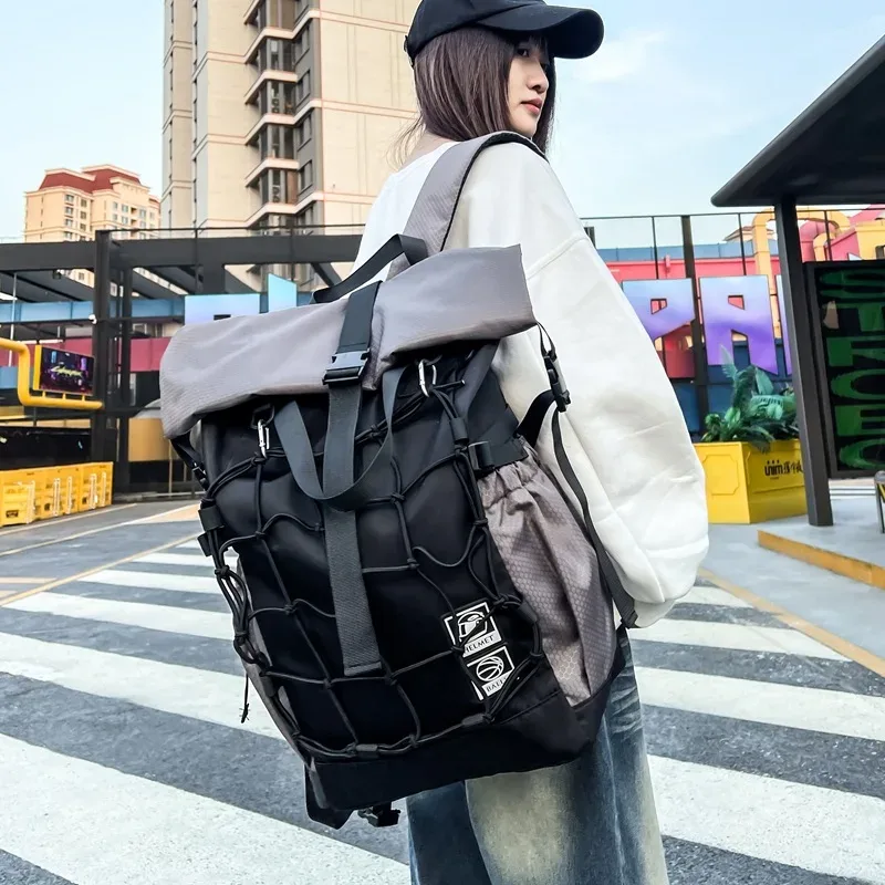 sac à dos multifonction pour casque de basket-ball pour hommes et femmes, hip hop techwear, étanche, sac de voyage à roulettes, sports de plein air