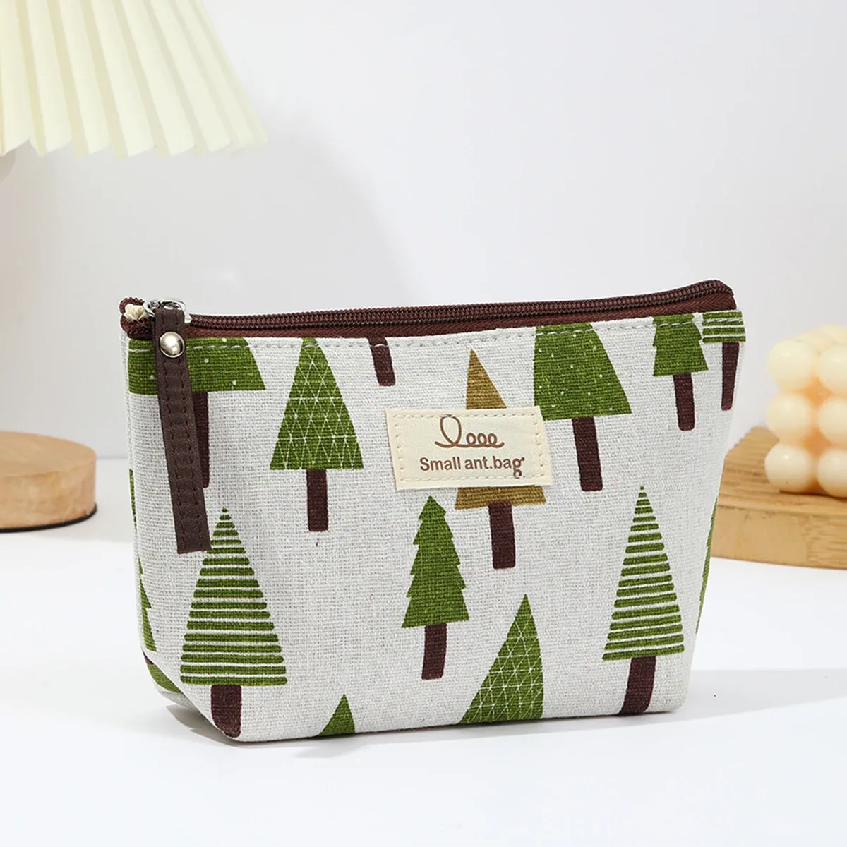 pochette à fermeture éclair en tissu, sac de rangement pour cosmétiques, porte-cartes multifonctionnel en toile, pochette pour clés, sac pour téléphone, trousse de toilette